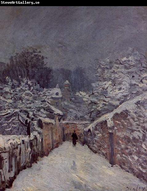 Alfred Sisley Snow at Louveciennes